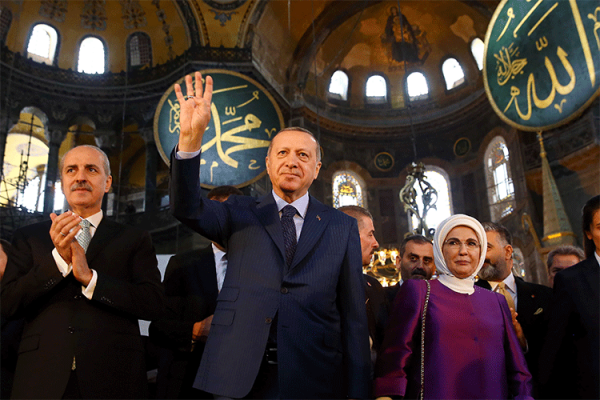 أردوغان يتحدث عن علاقة “آيا صوفيا” بالمسجد الأقصى!